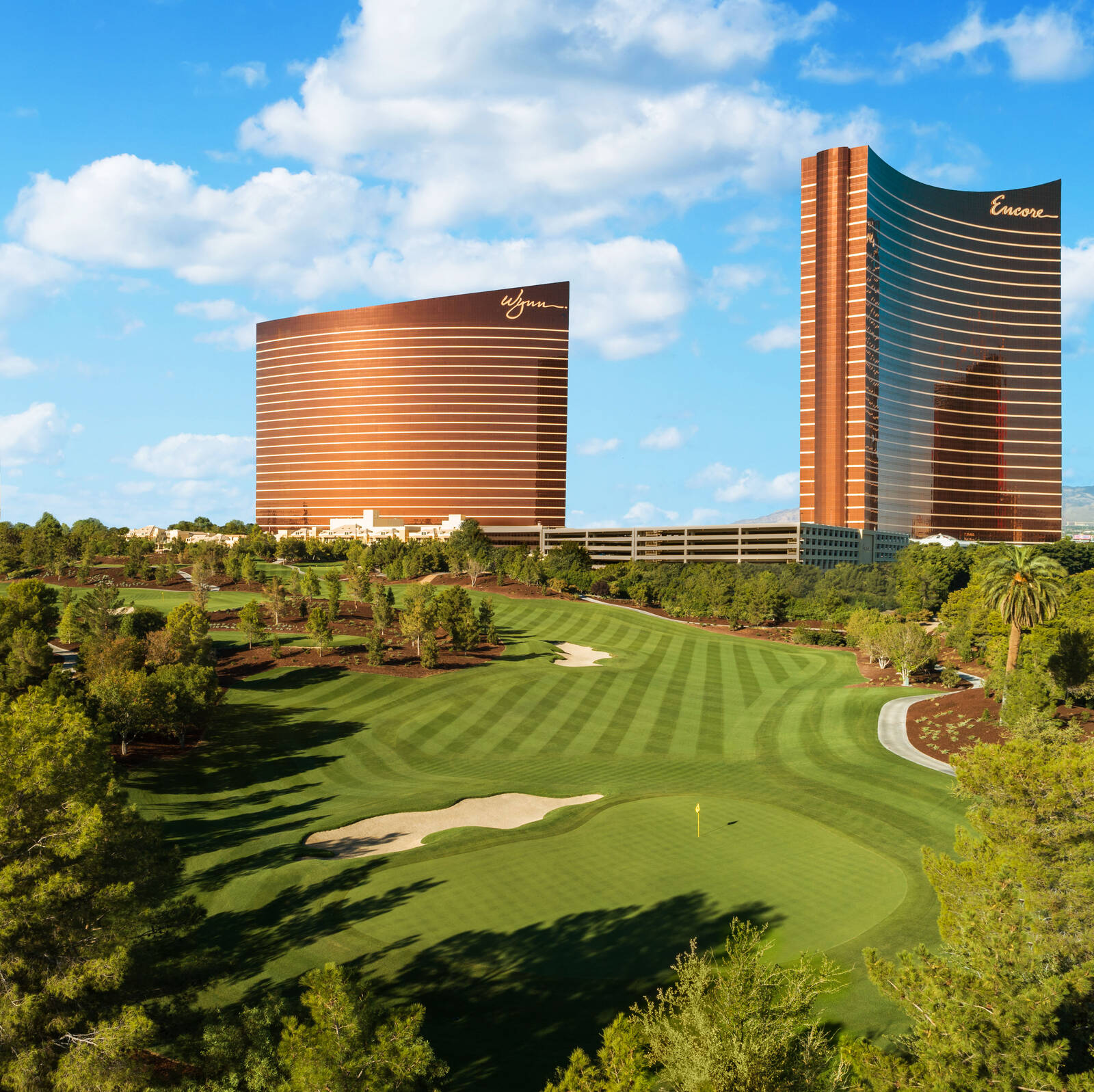 Wynn Golf Club with Wynn Las Vegas towers